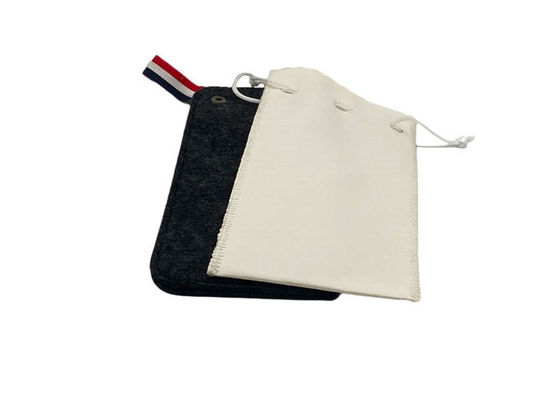 190x100mm Double Drawstring Eyeglass Pouch Eco Friendly