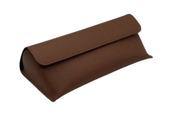 Handmade PU PVC Leather Spectacle Pouch For Big Glass