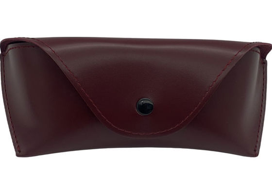 Rust Red Personalised Leather Glasses Case , Leather Sunglasses Pouch
