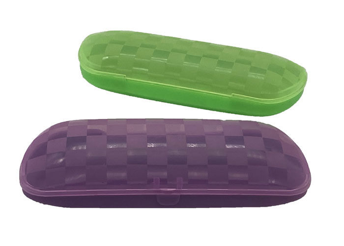 Green Purple Glasses Packing Plastic Spectacle Case